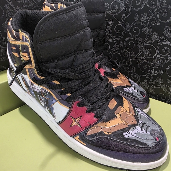 Gundam Deathscythe XXXG-0QD J1 Style High-Top Sneakers By Gear Anime Size 13 - Picture 1 of 9